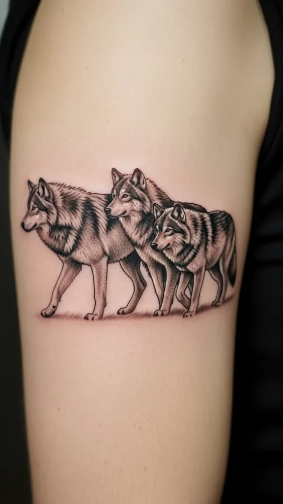 Wolf Pack Family Symbol