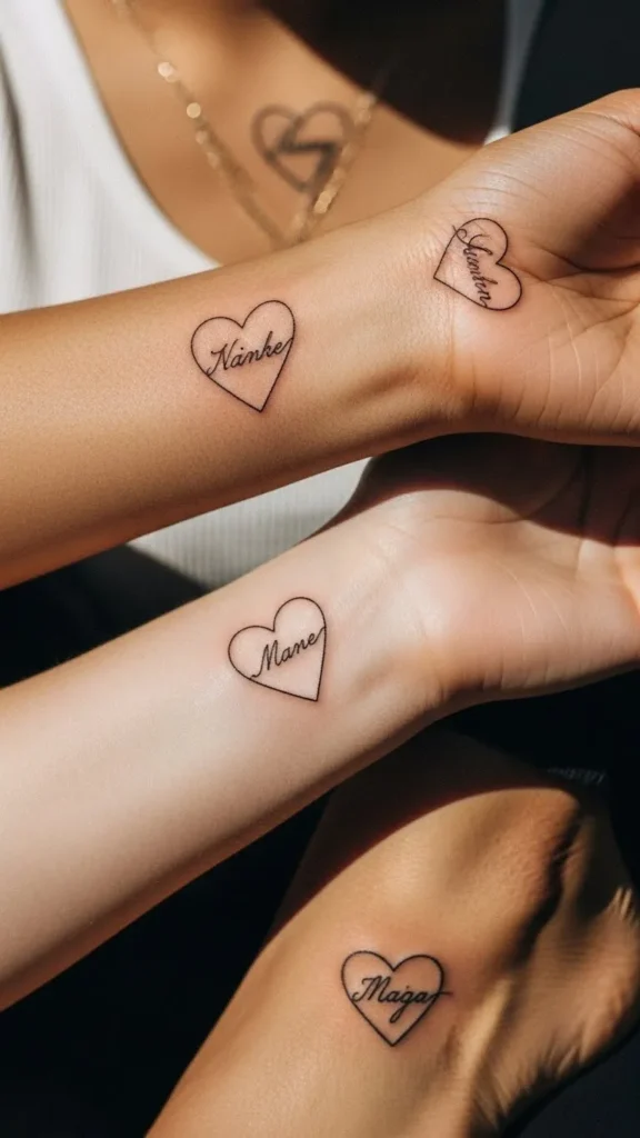 Heart Name Tattoos