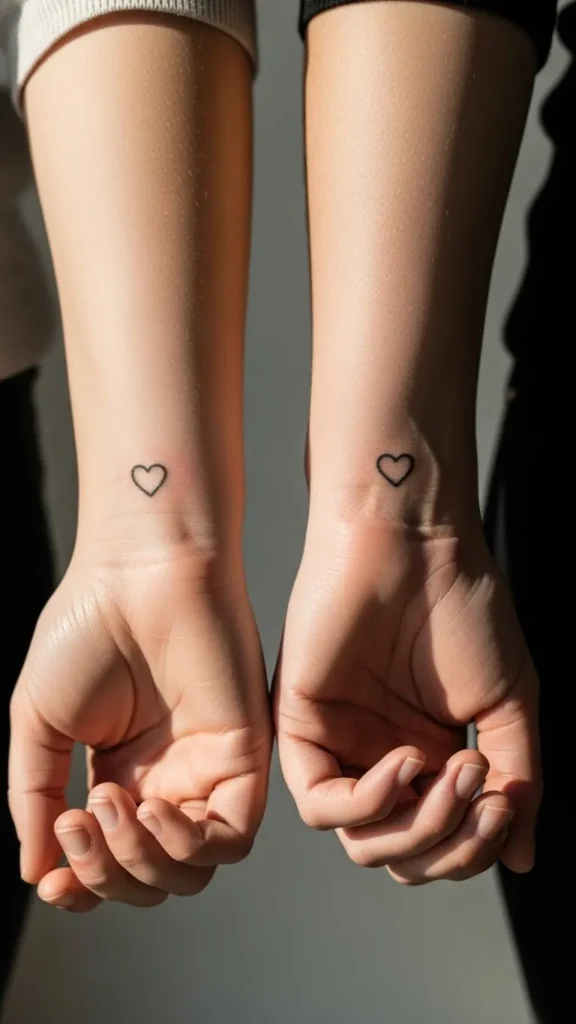 Matching Heart Tattoos
