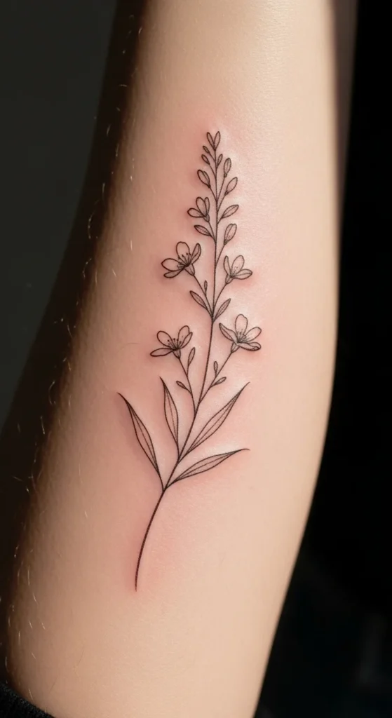 Fine-Line Wildflower Stem