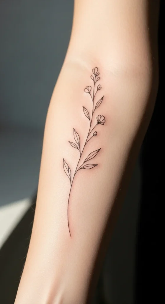 Fine-Line Wildflower Stem