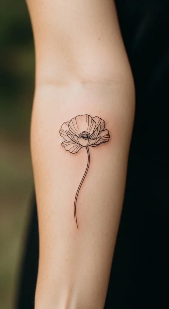 Poppy Outline