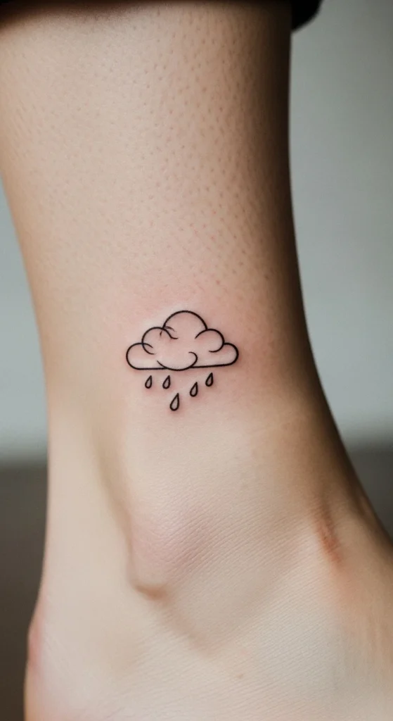 Rain Cloud Outline