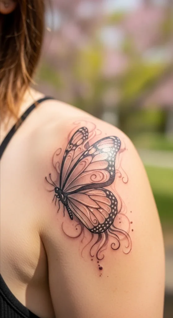 Butterfly With Soft Shading