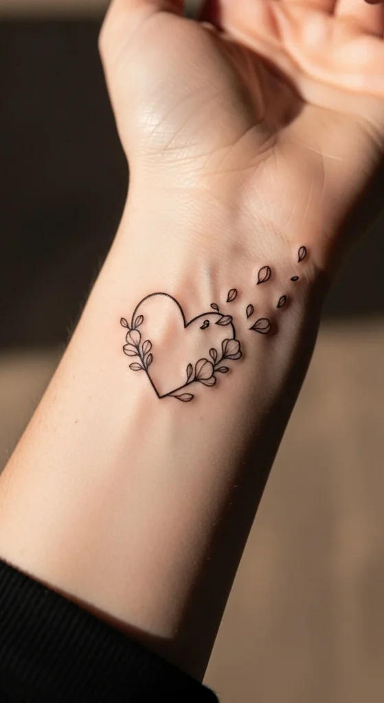 Soft Heart With Petals