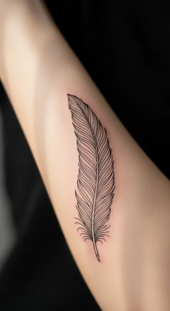 Minimal Bird Feather
