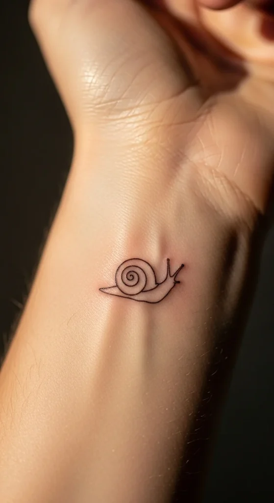 Tiny Snail Outline