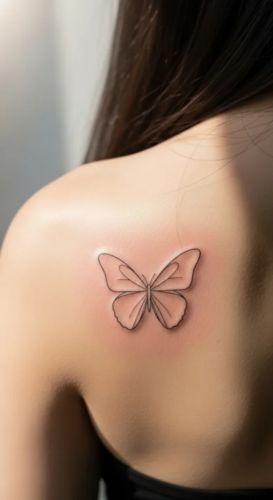Minimal Butterfly Outline