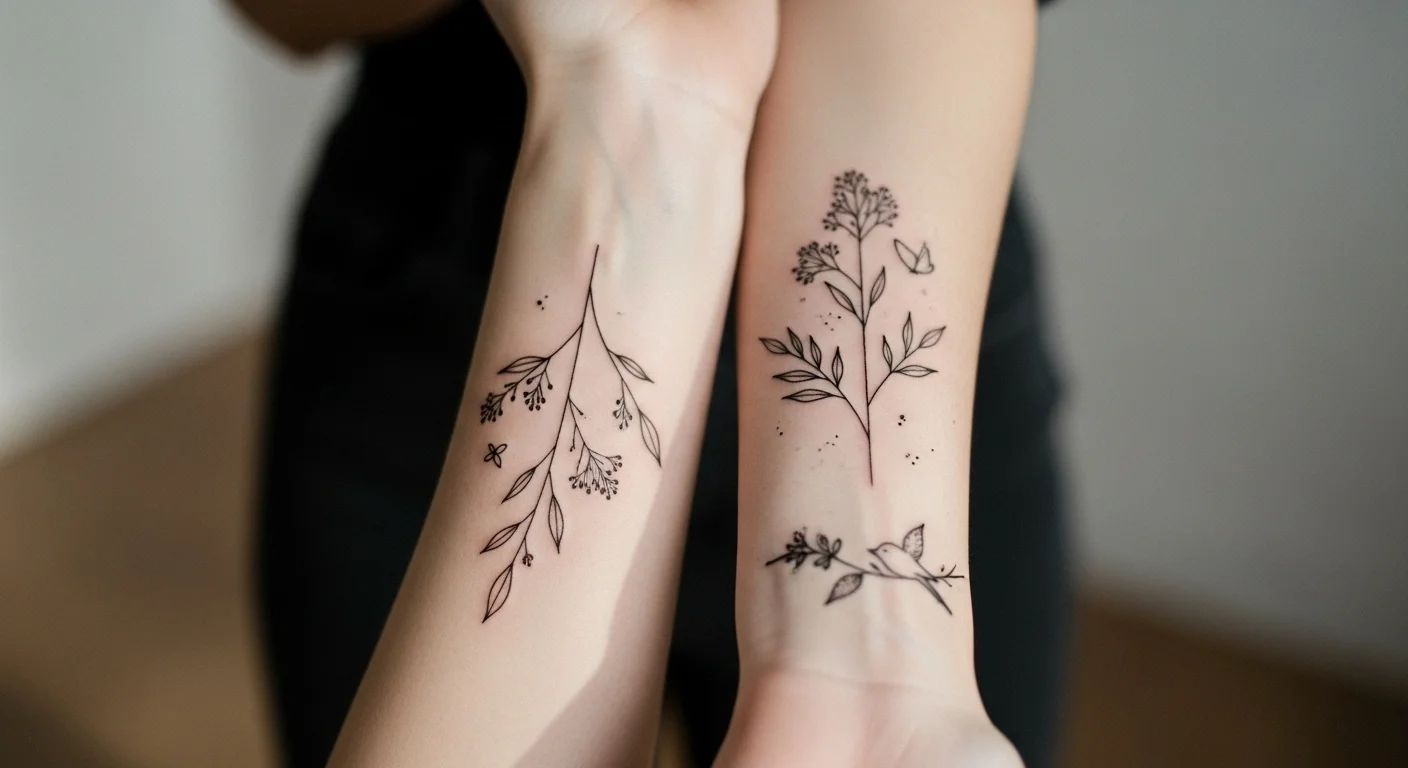 21 Clean Spring Linework Tattoos That Look Timeless