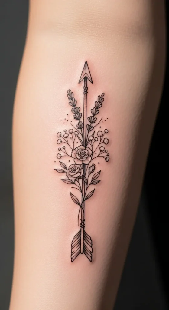 Floral Arrow Design