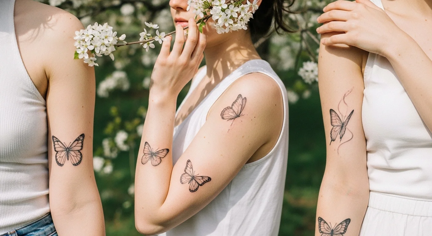 22 Dreamy Butterfly Spring Tattoos That Symbolize Transformation