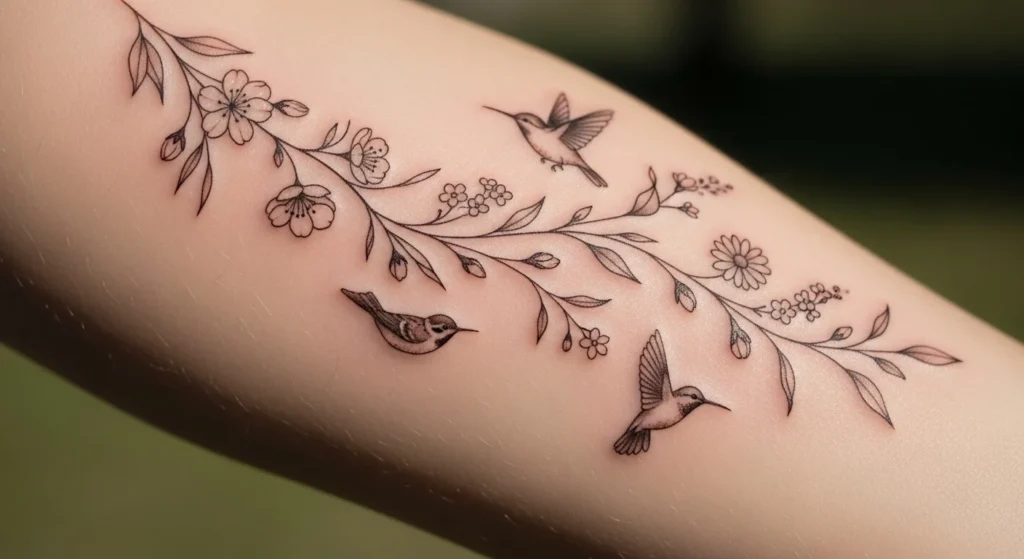 24 Peaceful Spring Nature Tattoos That Feel Alive