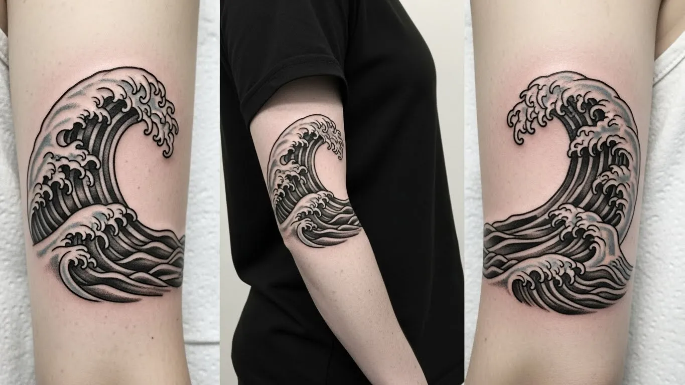 24 Waves Tattoos That Capture Celtic Nature