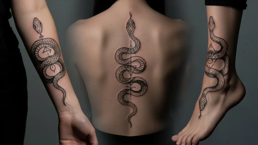 25 Mystic Serpent Tattoos That Represent Transformation