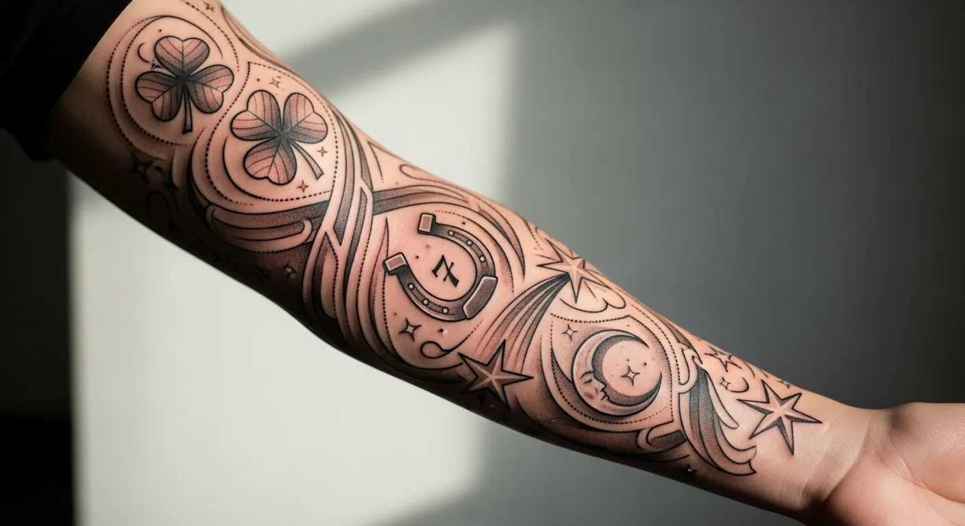 26 Sleeve Tattoos That Extend Lucky Vibes