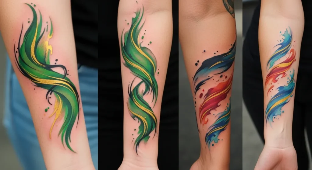 26 Watercolor Tattoos That Bring Vibrant Luck