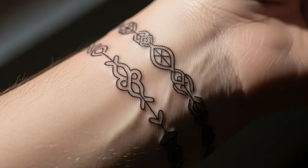 27 Bracelet Tattoos That Add Ancient Symbolism