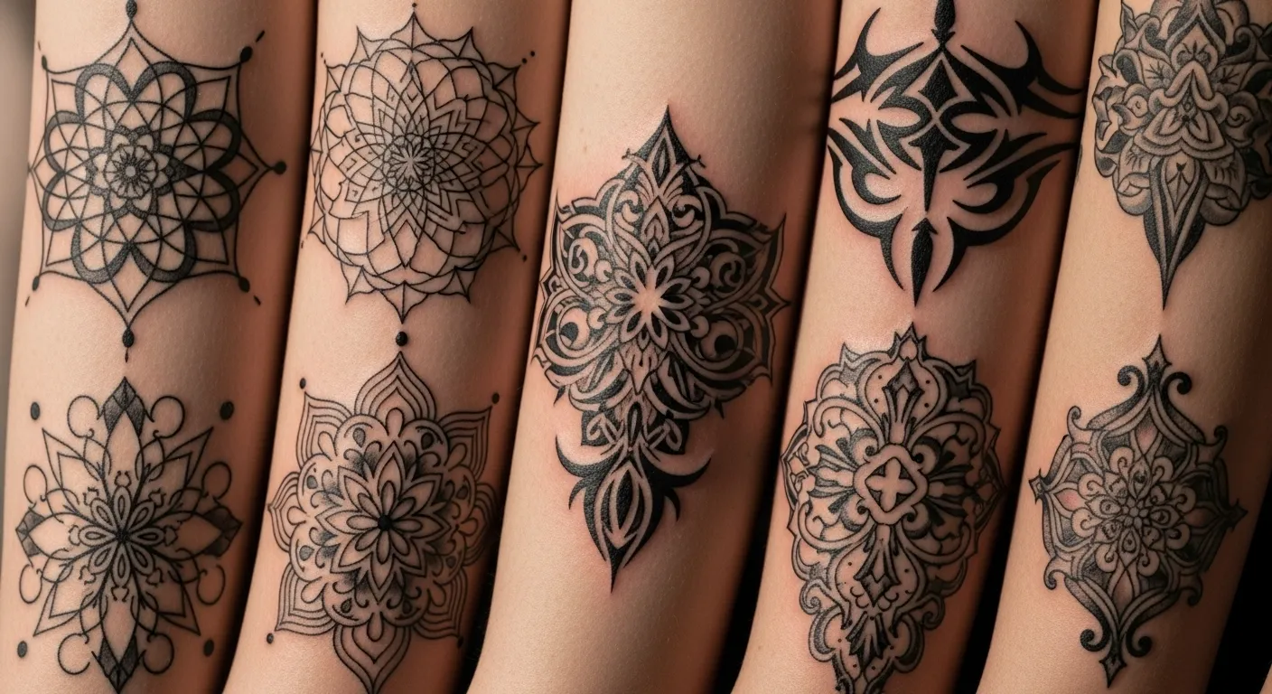 29 Pattern Tattoos That Add Cultural Detail