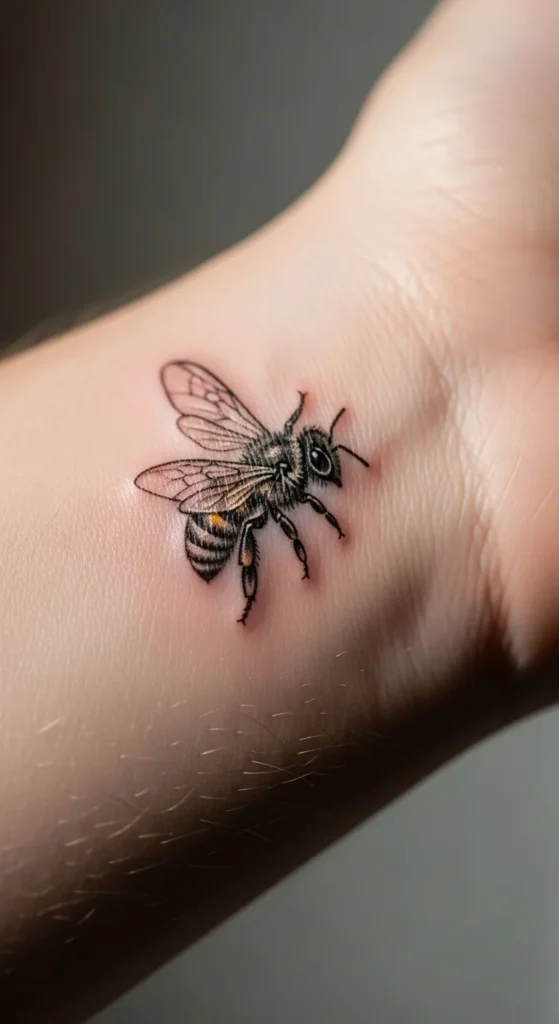 Tiny Bee With Soft Wings