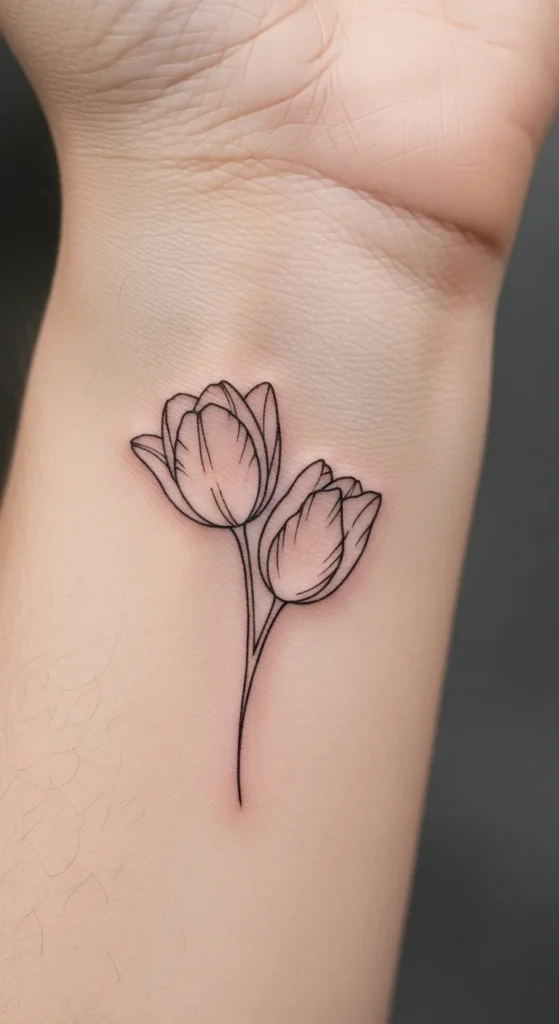 Tulip Outline