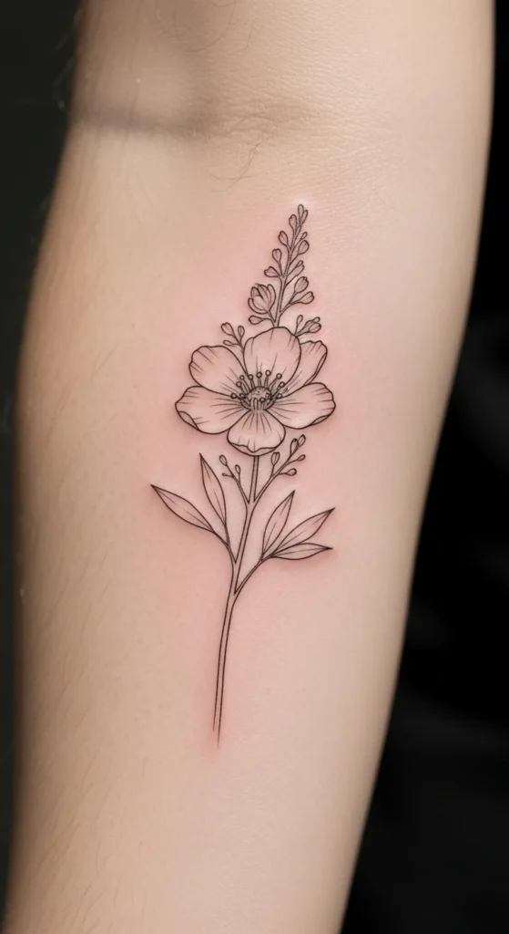 Birth Flower Tattoo
