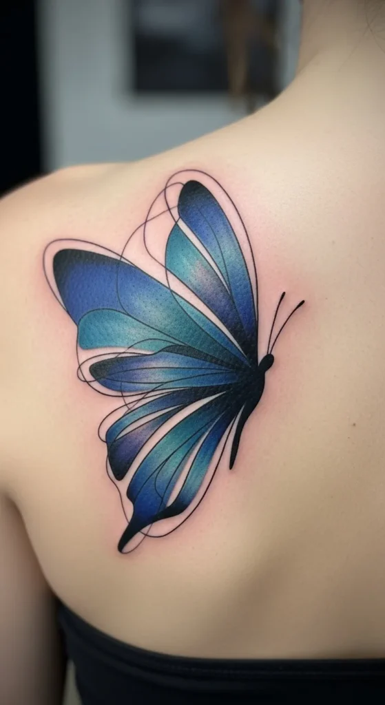 Abstract Butterfly Shape