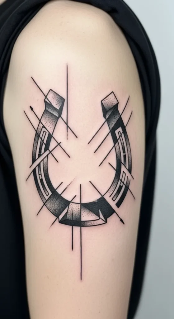 Abstract Horseshoe Art