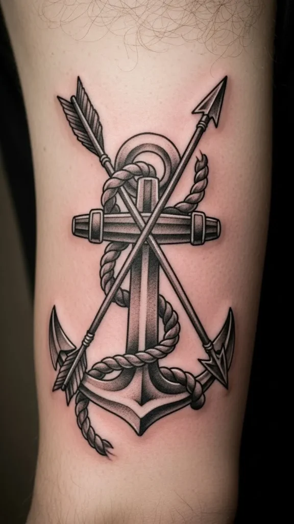 Anchor With Arrow