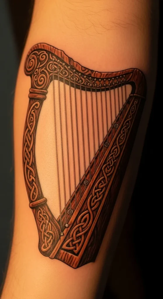  Ancient Gaelic Harp Design