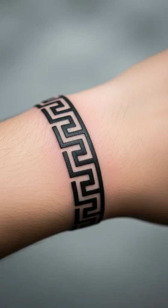 Ancient Greek Meander Band