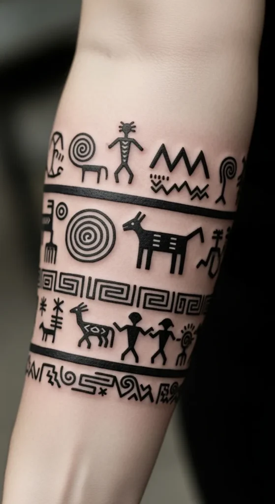  Ancient Petroglyph Pattern Bands