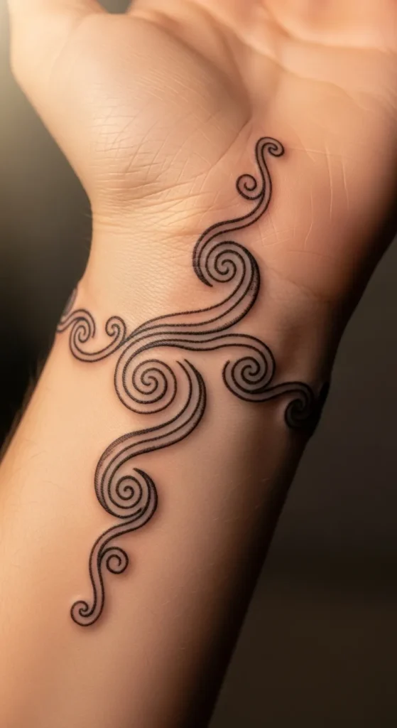  Ancient Spiral Wrist Ring