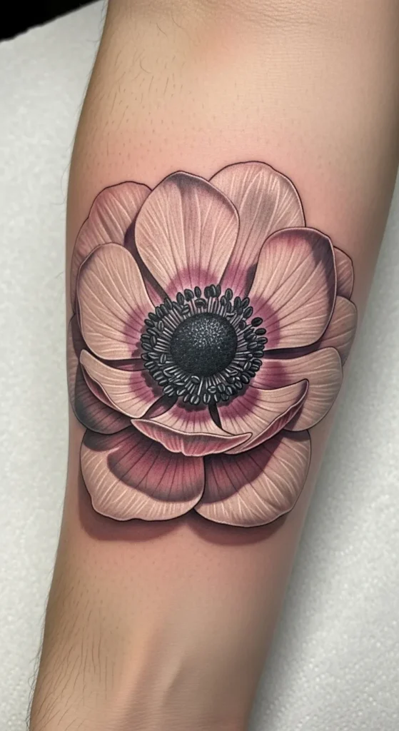 Anemone Birth Flower Ink