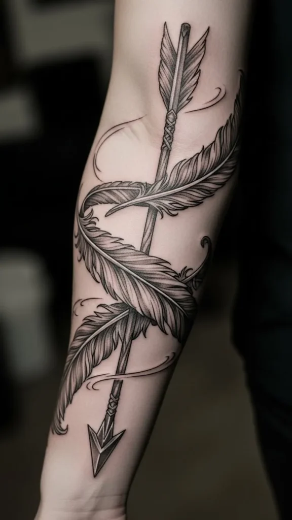  Arrow and Feather Sleeve