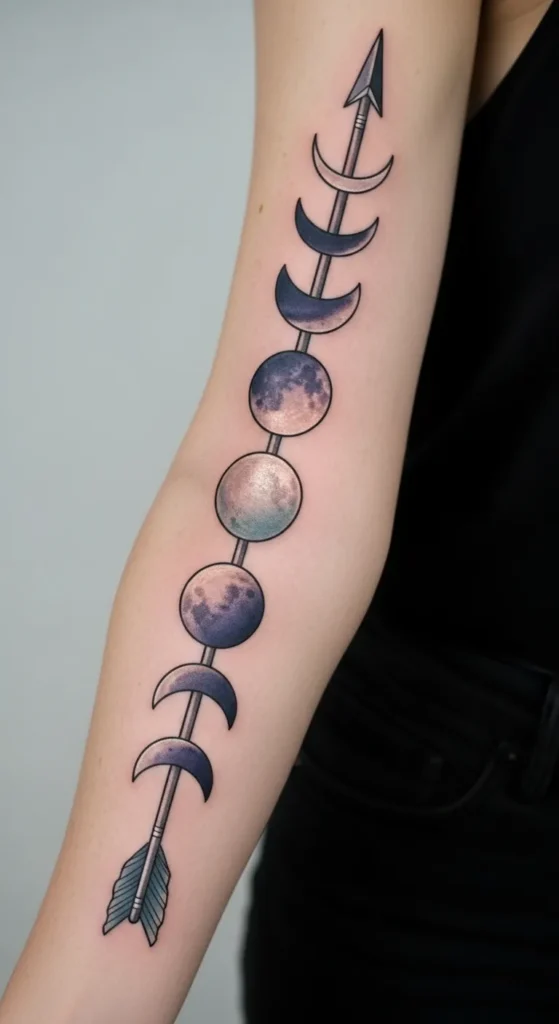Arrow and Moon Sleeve