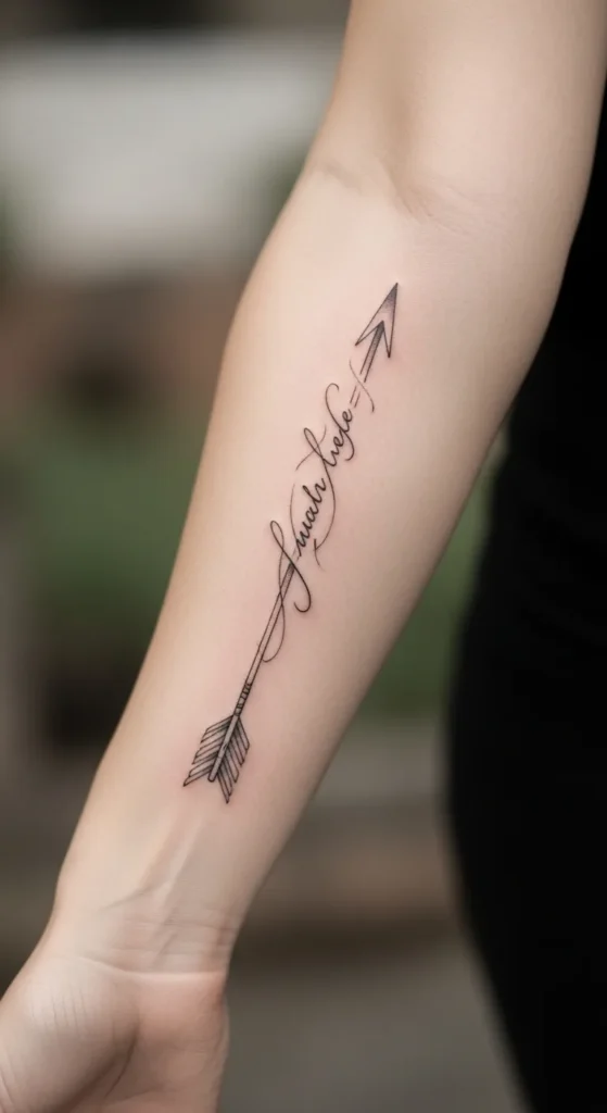 Arrow and Script Sleeve