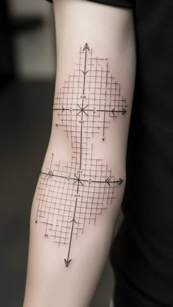 Arrow with Coordinates Sleeve