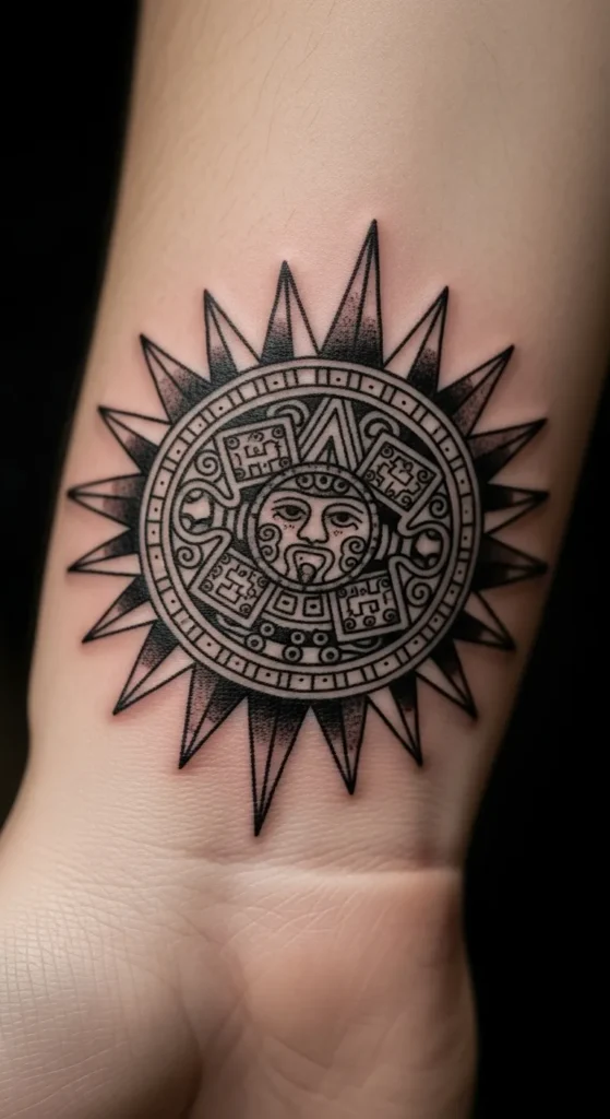 Aztec Sun Pattern Band