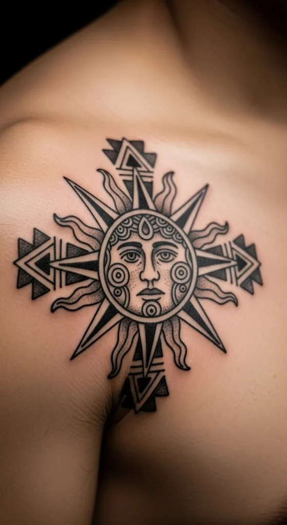 Aztec Sun Symbol