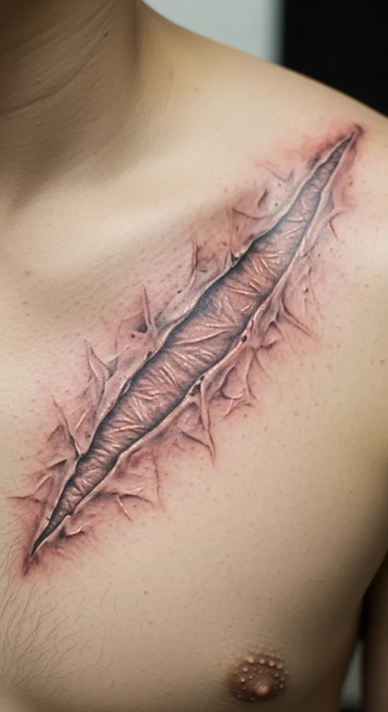 Battle Scar Tattoo