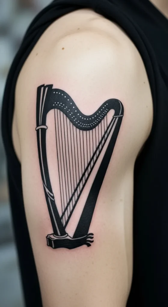  Black Ink Heritage Harp