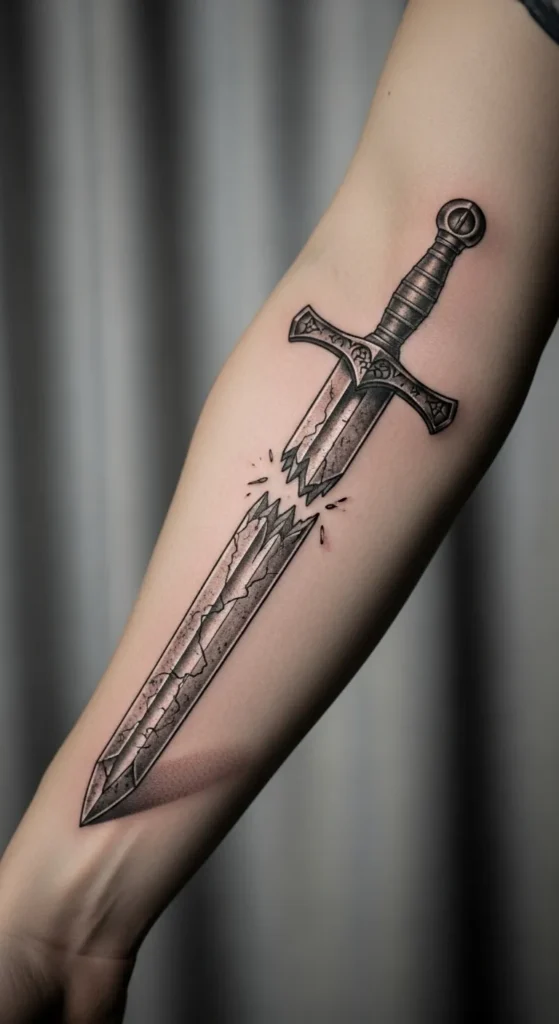 Broken Sword Forearm Design