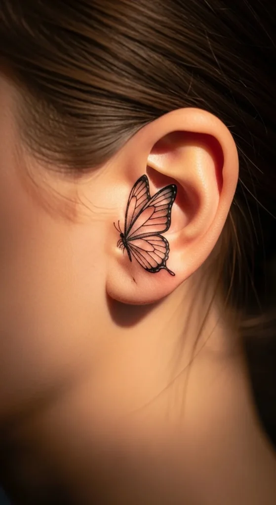 Butterfly Behind the Ear