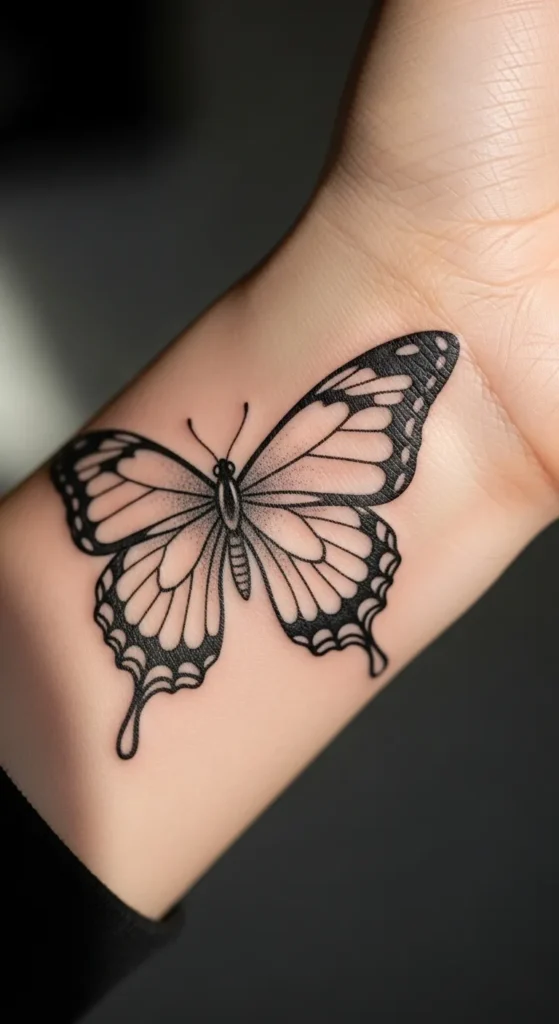 Butterfly on Side Wrist