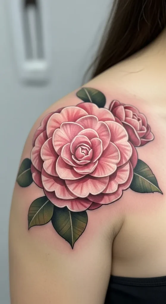Camellia Shoulder Focus