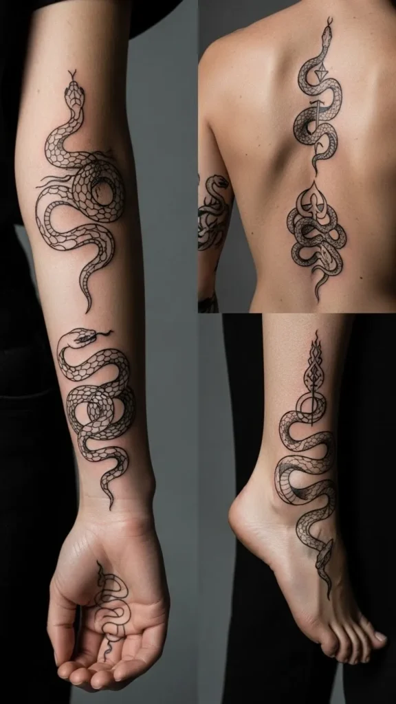 Celtic Serpent Tattoos