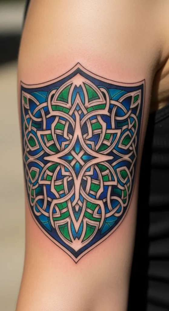 Celtic Shield Knot with Color