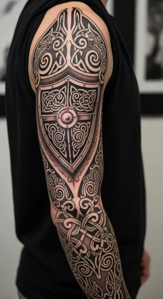 Celtic Shield Sleeve