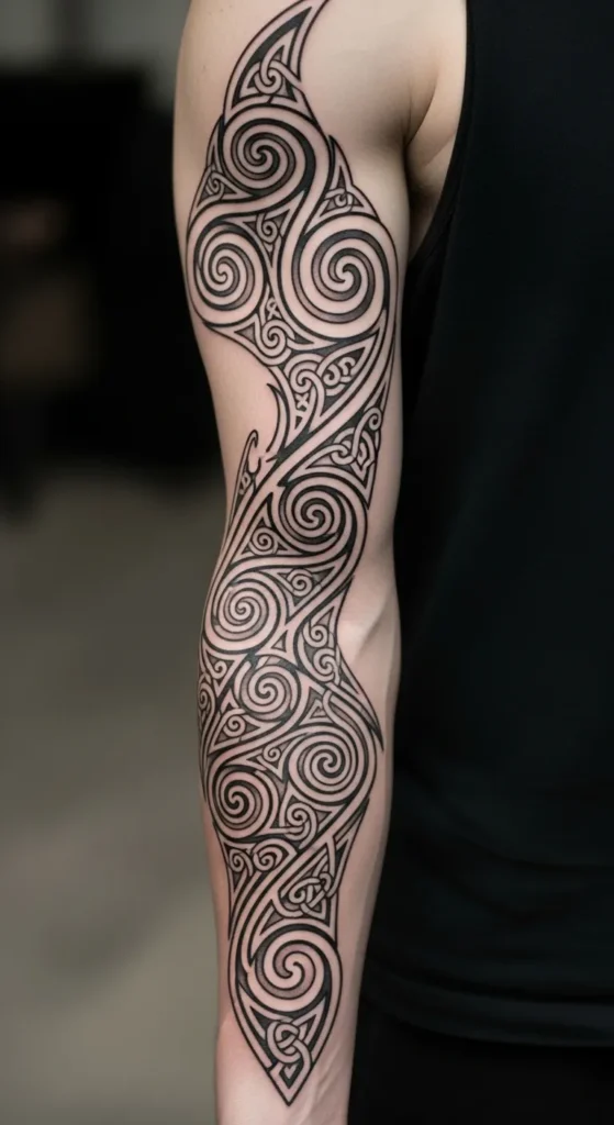 Celtic Spiral Sleeve