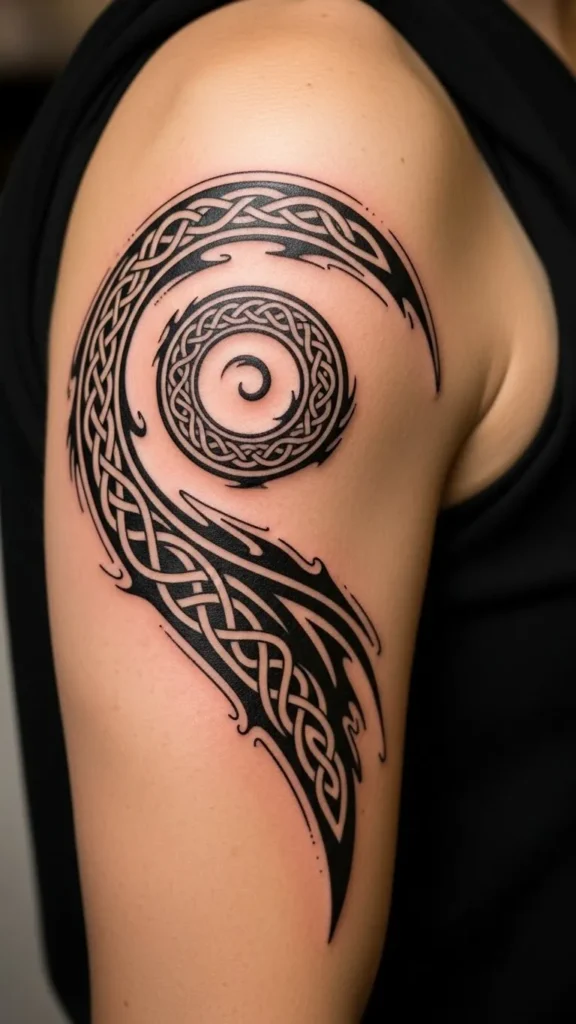 Celtic Spiral Wave Crest
